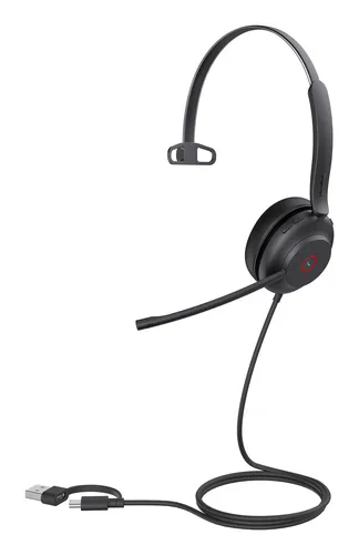 Гарнитура Yealink UH37 Mono UC USB-C/A, моно, проводная, 2 микрофона