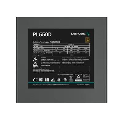 Блок питания Deepcool PL550D (R-PL550D-FC0B-EU), 550 Вт, ATX 3.0, 80 PLUS Bronze
