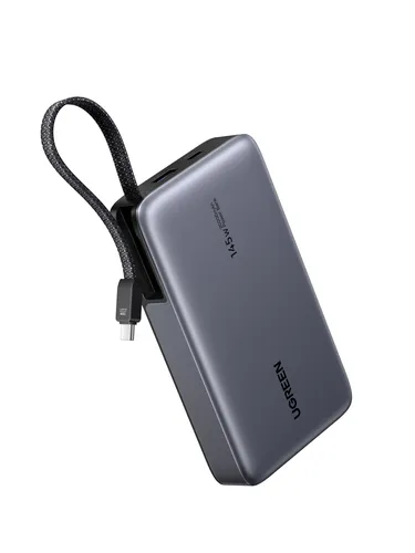 Внешний аккумулятор UGREEN PB551 55992B, 20000 мА·ч, 145 Вт, USB-C и USB-A