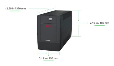 ИБП APC Easy UPS BVG1200I-GR, линейно-интерактивный, 1200 ВА/650 Вт, 4×Schuko