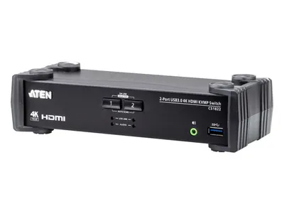 KVM-переключатель ATEN CS1822-AT-G, 2 порта USB 3.0, 4K HDMI