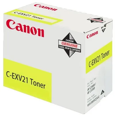 Тонер Canon 0455B002, C-EXV21Y, желтый, 14000 стр.
