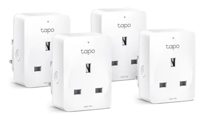 Умная розетка TP-Link Tapo P110(4-pack), Wi-Fi 2,4 ГГц, 16 А, 100–240 В, 4 шт.