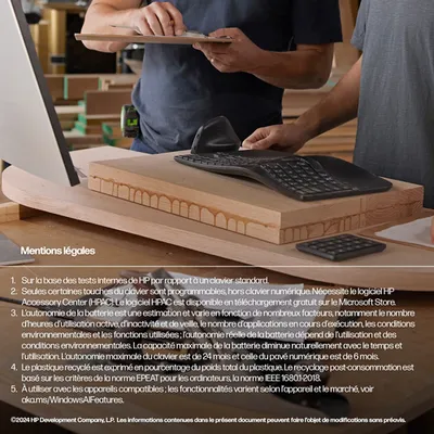 Клавиатура HP 7E755AA, беспроводная, эргономичная