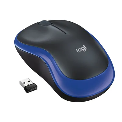 Мышь Logitech M185 (910-002632), беспроводная, оптическая 1000 DPI, 2.4 ГГц, USB, синяя