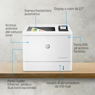Принтер HP Color LaserJet Enterprise M554dn, A4, цветной, 33 стр/мин