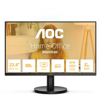 Монитор AOC 24B3CA2/01, 23,8" IPS, 1920×1080, 100 Гц, USB-C