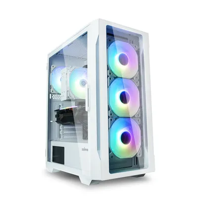 Корпус Zalman i3 NEO TG White, Mid Tower, ATX/mATX/Mini-ITX, 4×120 мм ARGB, без БП