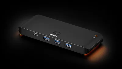 Переключатель USB ATEN US5324-AT, 2×4, USB 3.2 Gen 1, Type-A + Type-C
