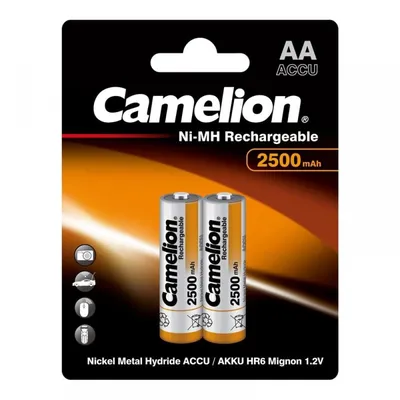Аккумулятор Camelion NC-C2500BP2, C, 1.2В, 2500мАч, NiCd