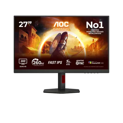 Монитор AOC Q27G4ZR/01, 27" QHD, Fast IPS, 260 Гц, 0,3 мс