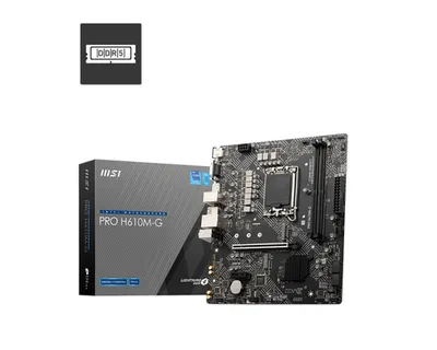 Материнская плата MSI PRO H610M-G, LGA1700, H610, 2×DDR5, microATX