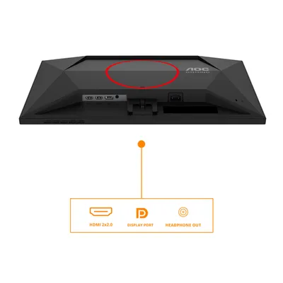 Монитор AOC 24G4HRE/01, 23.8" Fast IPS, 1920x1080, 200 Гц, 0.5 мс
