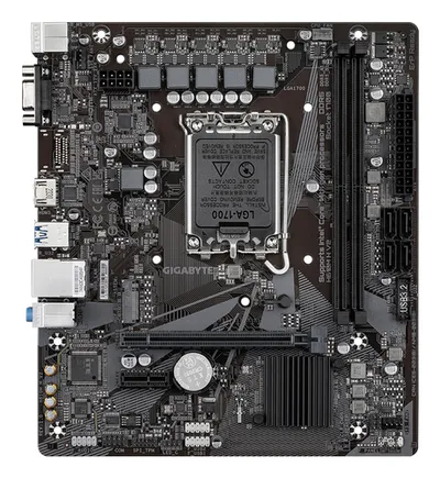 GigaByte H610M H V2 (rev. 1.0) (mATX, H610, 2хDDR5, 1хM.2, 2хPCIe, 1хHDMI, 1xVGA)