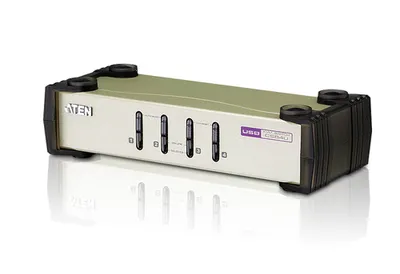 KVM-переключатель ATEN CS84U-AT, 4 порта, 1 user, VGA+PS/2