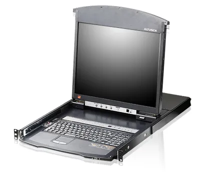 KVM-консоль ATEN KL1516AIM-AXA-RG, 17", 16 портов, LCD, 1U, KVM over IP