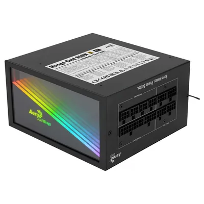 Блок питания AEROCOOL Mirage Gold 650W, ATX 2.52, 650 Вт, 80 PLUS Gold, Fully-Modular