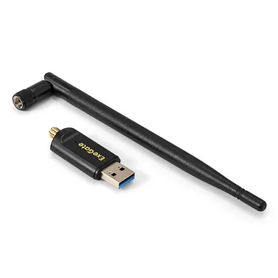 Сетевой адаптер ExeGate EDWA-186-AC1300-2 (EX299655RUS), Wi-Fi 5, 2.4/5 ГГц, USB 3.0