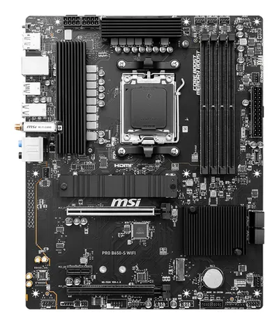 Материнская плата MSI PRO B650-S WIFI, AM5, AMD B650, 4×DDR5, ATX