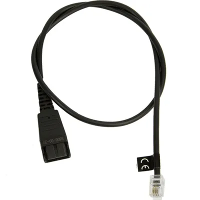 Шнур Jabra 8800-00-37, QD — RJ10, прямой, 0,5 м