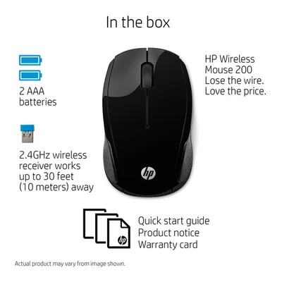Мышь HP Wireless Mouse 200, X6W31AA#ABB