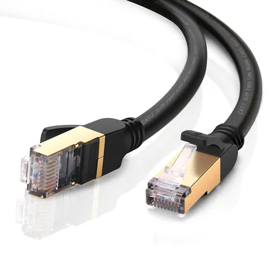 Патч-корд UGREEN NW107-11270, Cat7, U/FTP, RJ-45–RJ-45, 3 м, черный