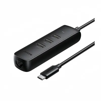 UGREEN CM416 (10915) USB 3.0 4-Port Hub. Длина провода: 25 см. Цвет: черный
