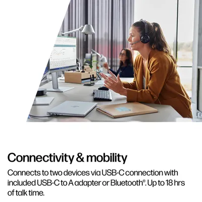 Гарнитура Poly Voyager Focus 2-M, USB-C/A, 9T9J4AA#AC3