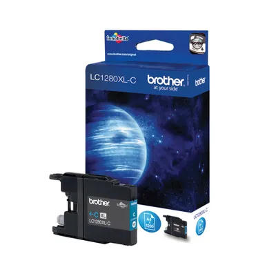Картридж Brother LC1280XL-C, голубой, повышенной ёмкости, для MFC-J5910DW/J6510DW/J6710DW/J6910DW