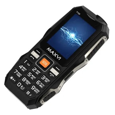 Телефон Maxvi P100, 2.4" QVGA, 2-Sim, 5500mAh