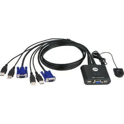 KVM-переключатель ATEN CS22U-A7, 2 порта, USB+VGA