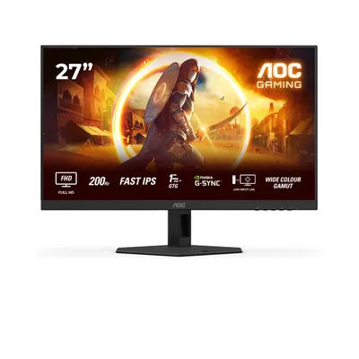 Монитор AOC 27G4HRE/01, 27" Fast IPS, 1920×1080, 200 Гц, 0,5 мс MPRT