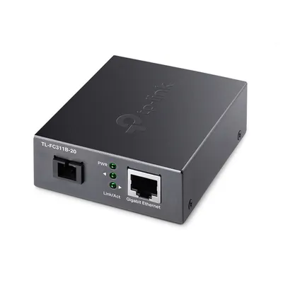 Медиаконвертер TP-Link FC311B-20, Gigabit, одномодовый, SC, 20км
