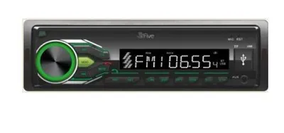 Автомагнитола FIVE F22G зеленая, 50Wx4, BLUETOOTH, SD, USB, AUX