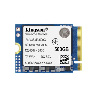 SSD Kingston NV3 SNV3SM3/500G, 500 ГБ, M.2 2230, PCIe 4.0 x4, NVMe