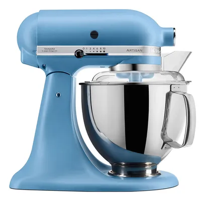 Миксер KitchenAid 5KSM175PSEVB Artisan, стационарный, 300 Вт, 4.7 л, 10 скоростей