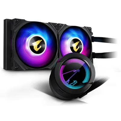 СЖО Gigabyte AORUS WATERFORCE 240, 2×120 мм ARGB, TDP 240 Вт