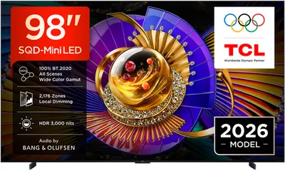 Телевизор TCL 98C7L, QLED, 98", 4K Ultra HD, 144 Гц, Smart TV