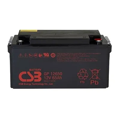 Аккумулятор CSB GP12650, 12 В, 65 А·ч, AGM, клеммы М6, 350×166×175 мм