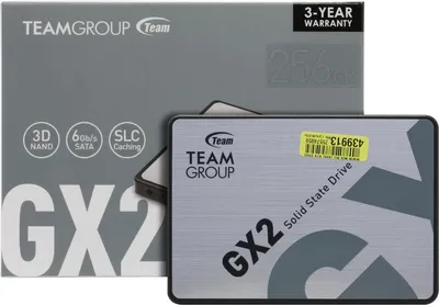 SSD TeamGroup GX2 T253X2256G0C101, 256ГБ, 2.5", SATA3