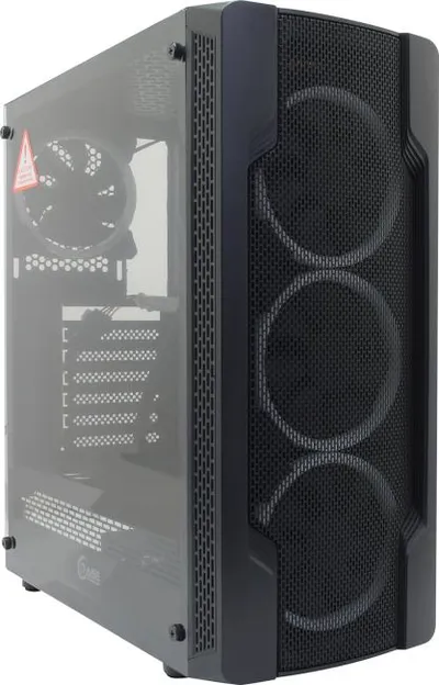 Корпус Powercase Mistral X4 Mesh LED CMIXB-L4, ATX, Miditower, 4×120 мм, без БП