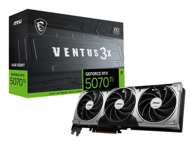 Видеокарта MSI GeForce RTX 5070 Ti 16G VENTUS 3X OC, 16GB GDDR7