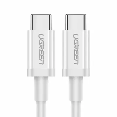 Кабель UGREEN US264-60519, USB-C — USB-C, USB 2.0, 60 Вт, 1.5 м, белый