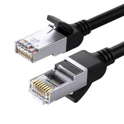 Патч-корд UGREEN NW101-50192, Cat6 U/UTP, RJ-45—RJ-45, 2 м, черный