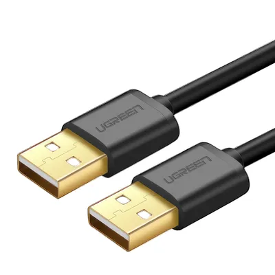 Кабель Ugreen US102, USB 2.0 A-A, 1.5м, черный