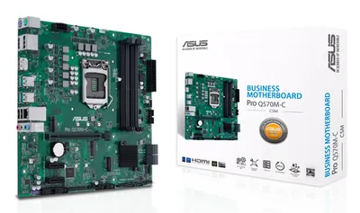 Материнская плата ASUS PRO Q570M-C/CSM, LGA1200, Intel Q570, 4×DDR4, microATX
