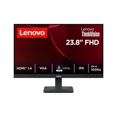 Монитор Lenovo ThinkVision S24-4e 64B5KAT1EU, 23.8" FHD IPS, 100 Гц, HDMI/VGA