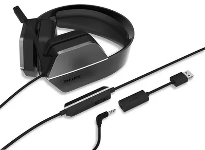 Гарнитура PHILIPS TAG4106BK/00, 50 мм, 3,5 мм, 1,8 м, съёмный микрофон