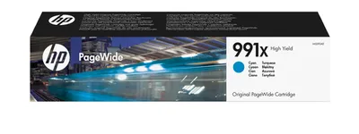 Картридж HP 991X M0J90AE, голубой, повышенной ёмкости, 16000 стр., PageWide