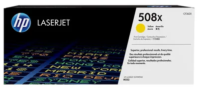 Картридж HP 508X CF362X, желтый, оригинальный, ресурс 9500 страниц